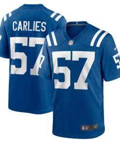 Jaylon Carlies Indianapolis Colts  Game Jersey   Royal