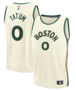 Jayson Tatum Boston Celtics Fanatics Fast Break Jersey - White - City Edition