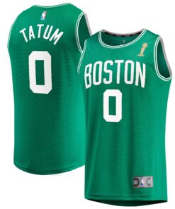 Jayson Tatum Boston Celtics Fanatics Youth 2024 NBA Finals Champions Fast Break Replica Player Jersey - Kelly Green - Icon Edition