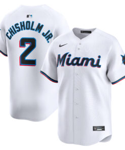 Jazz Chisholm Jr. Miami MarlinsYouth Home Limited Player Jersey  White