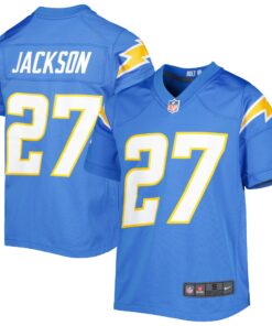JC Jackson Los Angeles Chargers  Youth Game Jersey  Powder Blue