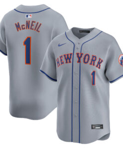 Jeff McNeil New York MetsAway Limited Player Jersey  Gray