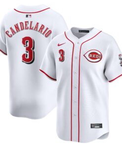 Jeimer Candelario Cincinnati RedsHome Limited Player Jersey  White