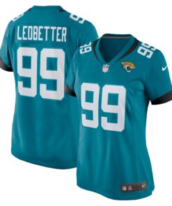 Jeremiah Ledbetter Jacksonville Jaguars  Women_s Home Game Player Jersey  Teal