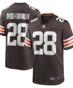 Jeremiah OwusuKoramoah Cleveland Browns  Game Player Jersey  Brown