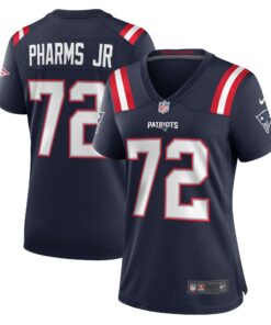 Jeremiah Pharms Jr. New England Patriots  Women_s Game Player Jersey  Navy