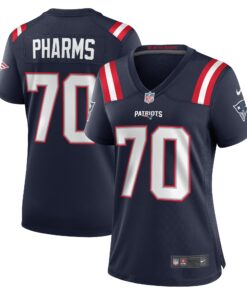 Jeremiah Pharms Jr. New England Patriots  Women_s Team Game Jersey   Navy