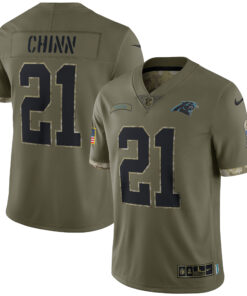 Jeremy Chinn Carolina Panthers  2022 Salute To Service Limited Jersey  Olive