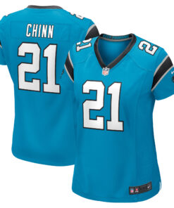Jeremy Chinn Carolina Panthers  Women_s Player Game Jersey  Blue