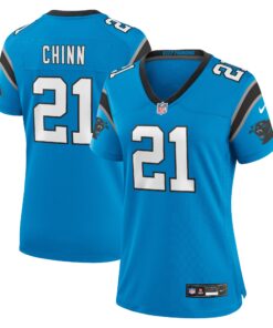 Jeremy Chinn Carolina Panthers  Women_s Player Jersey  Blue