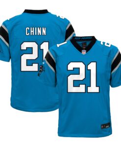 Jeremy Chinn Carolina Panthers  Youth Game Jersey  Blue