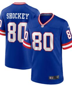 Jeremy Shockey New York Giants  Classic Retired Player Game Jersey  Royal