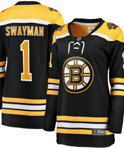 Jeremy Swayman Boston Bruins Fanatics Women_s Home Breakaway Jersey  Black
