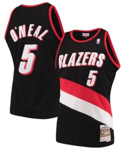 Jermaine O'Neal Portland Trail Blazers Mitchell &amp Ness 199900 Hardwood Classics Swingman Jersey - Black
