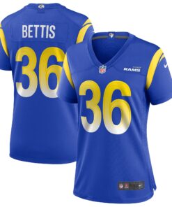 Jerome Bettis Los Angeles Rams  Women_s Game Retired Player Jersey  Royal