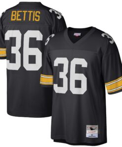 Jerome Bettis Pittsburgh Steelers Mitchell amp Ness Big amp Tall 1996 Retired Player Replica Jersey  Black