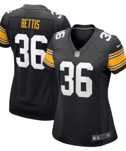 Jerome Bettis Pittsburgh Steelers  Women_s Retired Player Jersey  Black