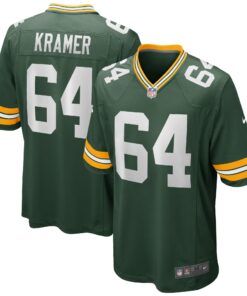 Jerry Kramer Green Bay Packers  Game Retired Player Jersey  Green