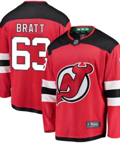 Jesper Bratt New Jersey Devils Fanatics Home Breakaway Player Jersey  Red