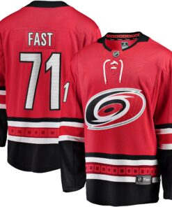 Jesper Fast Carolina Hurricanes Fanatics Alternate Breakaway Jersey  Red
