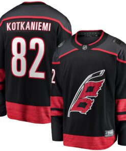 Jesperi Kotkaniemi Carolina Hurricanes Fanatics Home Breakaway Player Jersey  Black