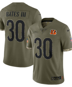 Jessie Bates III Cincinnati Bengals  2022 Salute To Service Limited Jersey  Olive