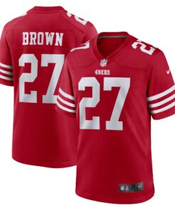 Ji_Ayir Brown San Francisco 49ers  Team Game Jersey  Scarlet