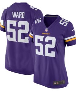 Jihad Ward Minnesota Vikings  Women_s Team Game Jersey   Purple