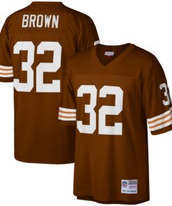 Jim Brown Cleveland Browns Mitchell amp Ness Legacy Replica Jersey  Brown