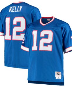 Jim Kelly Buffalo Bills Mitchell amp Ness Big amp Tall 1990 Retired Player Replica Jersey  Royal