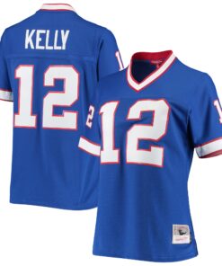 Jim Kelly Buffalo Bills Mitchell amp Ness Women_s 1990 Legacy Replica Jersey  Royal