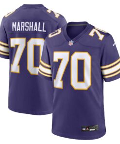 Jim Marshall Minnesota Vikings  Classic Retired Player Jersey  Purple