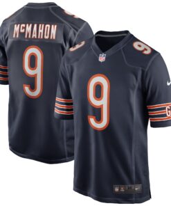 Jim McMahon Chicago Bears  Game Retired Player Jersey  Navy