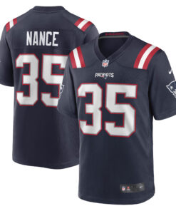 Jim Nance New England Patriots  Retired Player Jersey  Navy