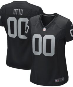 Jim Otto Las Vegas Raiders  Women_s Game Retired Player Jersey  Black