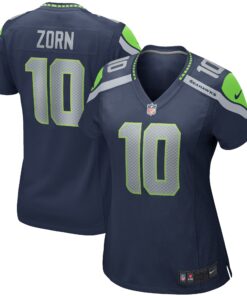 Jim Zorn Seattle Seahawks  Women_s Game Retired Player Jersey  College Navy