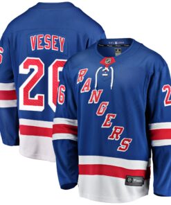 Jimmy Vesey New York Rangers Fanatics Home Breakaway Player Jersey  Blue