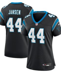 J.J. Jansen Carolina Panthers  Women_s Team Game Jersey  Black