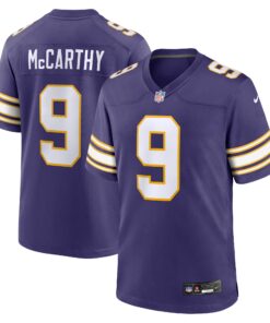 J.J. McCarthy Minnesota Vikings  2nd Alternate 2024 NFL Draft First Round Pick Player Game Jersey  Purple