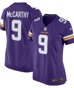 J.J. McCarthy Minnesota Vikings  Women_s 2024 NFL Draft First Round Pick Player Game Jersey  Purple