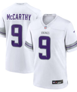 J.J. McCarthy Minnesota Vikings  Youth Alternate Game Player Jersey  White