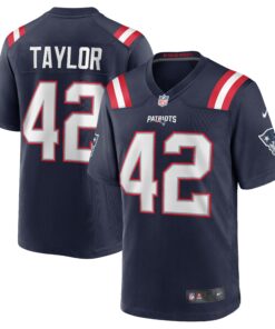 J.J. Taylor New England Patriots  Team Game Jersey  Navy