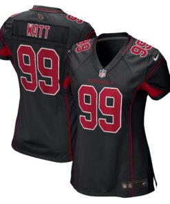 J.J. Watt Arizona Cardinals  Women_s 2nd Alternate Game Jersey  Black