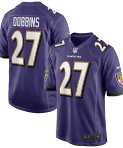 J.K. Dobbins Baltimore Ravens  Game Jersey  Purple