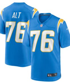 Joe Alt Los Angeles Chargers  2024 NFL Draft First Round Pick Player Game Jersey  Powder Blue