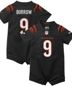 Joe Burrow Cincinnati Bengals  Newborn amp Infant Game Romper Jersey  Black