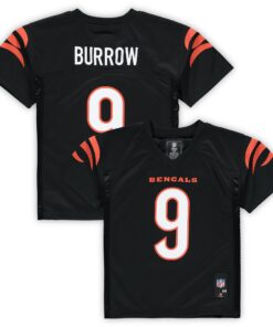 Joe Burrow Cincinnati Bengals Preschool Replica Player Jersey  Black 1