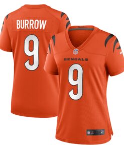 Joe Burrow Cincinnati Bengals  Women_s Alternate Game Jersey  Orange
