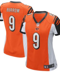 Joe Burrow Cincinnati Bengals  Women_s Alternate Player Game Jersey  Orange
