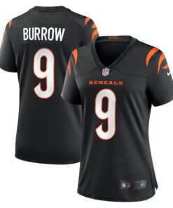Joe Burrow Cincinnati Bengals Women_s  Player Game Jersey  Black